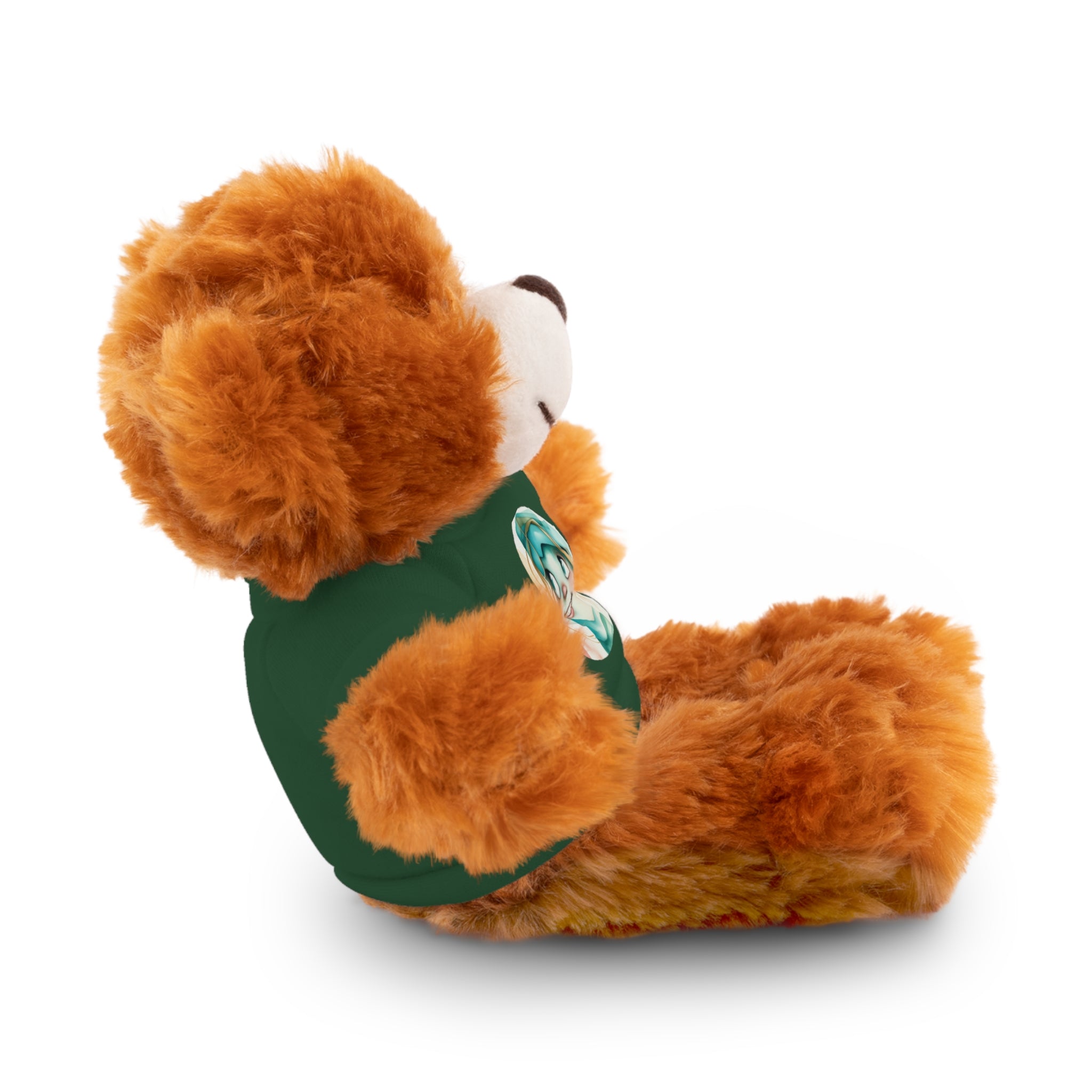 Personalized Plush Bear with Custom Tee — Cute Cartoon Portrait