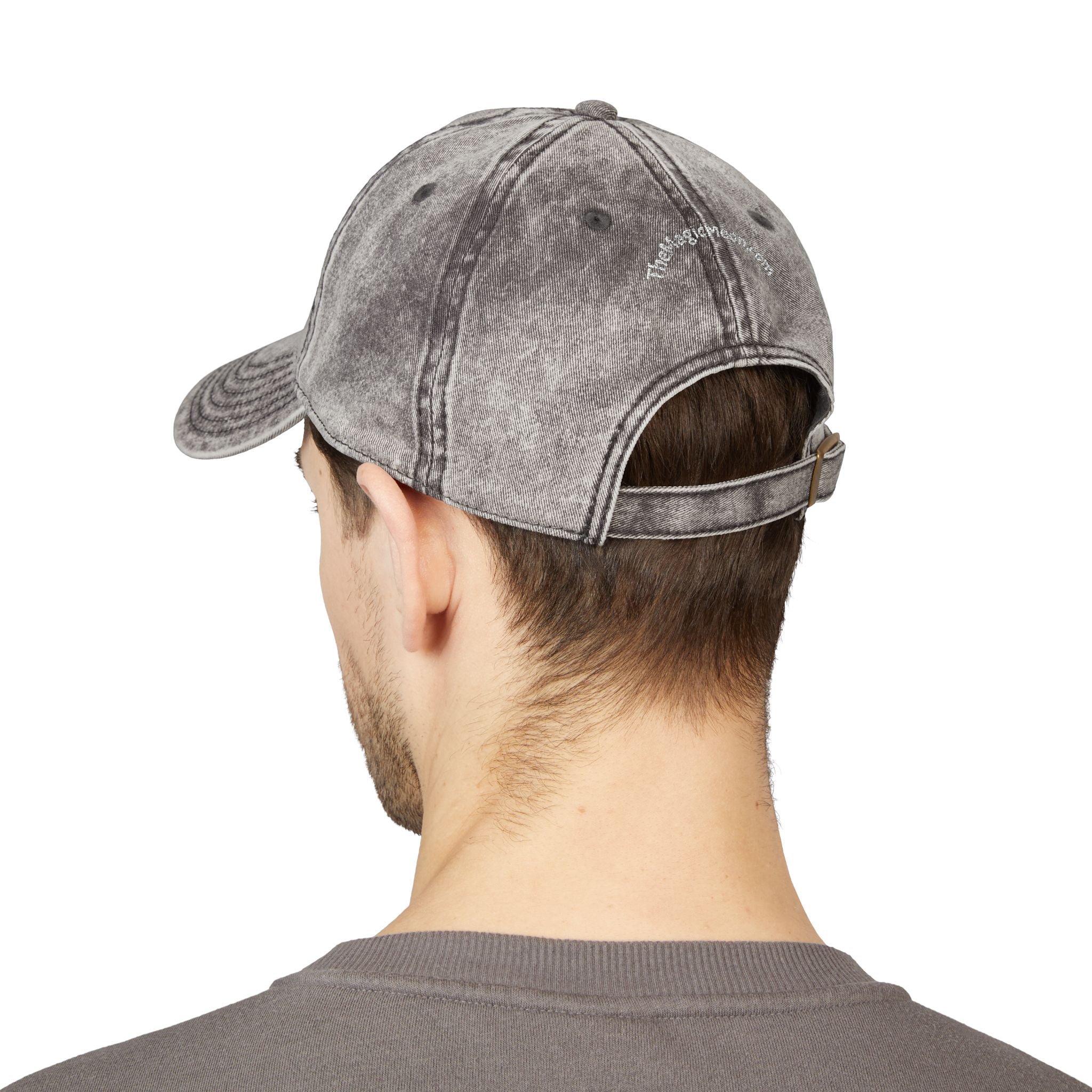 Vintage Embroidered Cap – "The Magic Moon" Distressed Baseball Hat