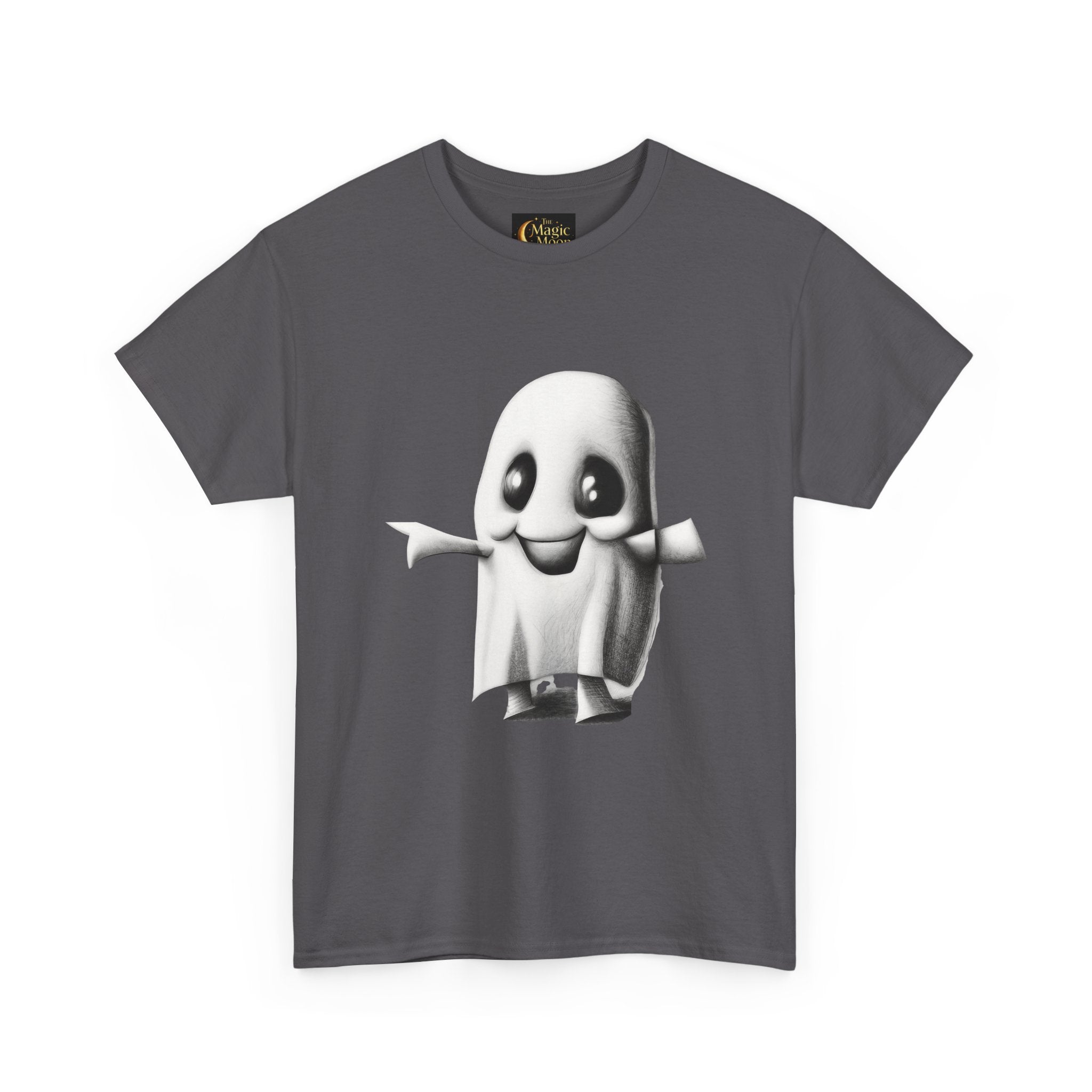 Cute Ghost T-Shirt — Adorable Cartoon Ghost Tee for Halloween & Everyday