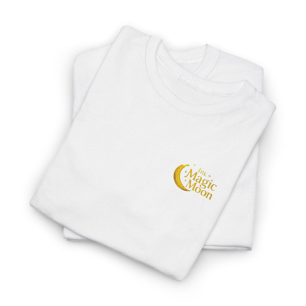 Moon & Stars Graphic Tee — "Choose Happy" Inspirational Cotton T-Shirt
