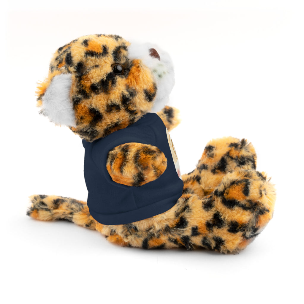 Personalized Plush Bear with Custom Tee — Cute Cartoon Portrait