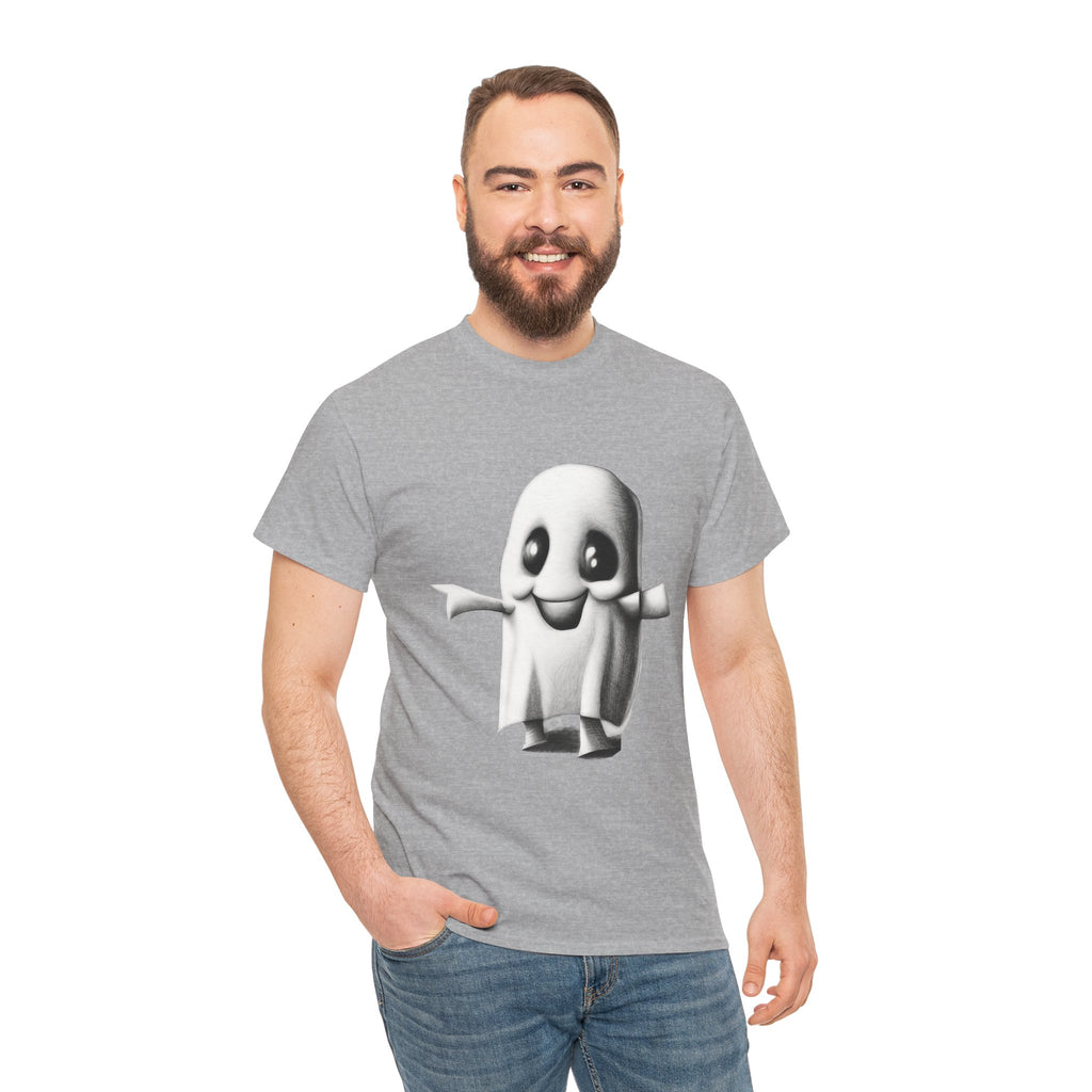 Cute Ghost T-Shirt — Adorable Cartoon Ghost Tee for Halloween & Everyday