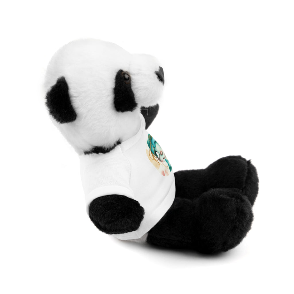 Personalized Plush Bear with Custom Tee — Cute Cartoon Portrait