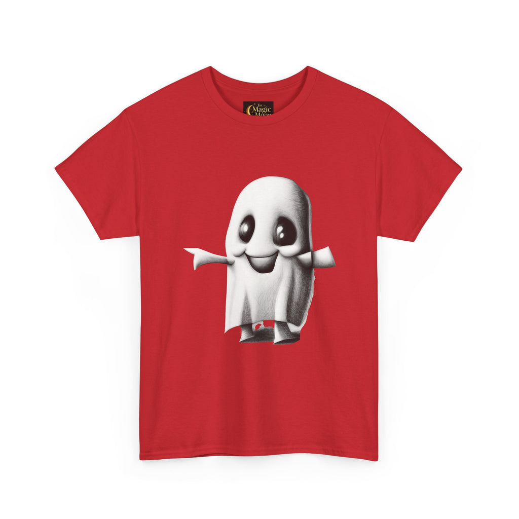 Cute Ghost T-Shirt — Adorable Cartoon Ghost Tee for Halloween & Everyday