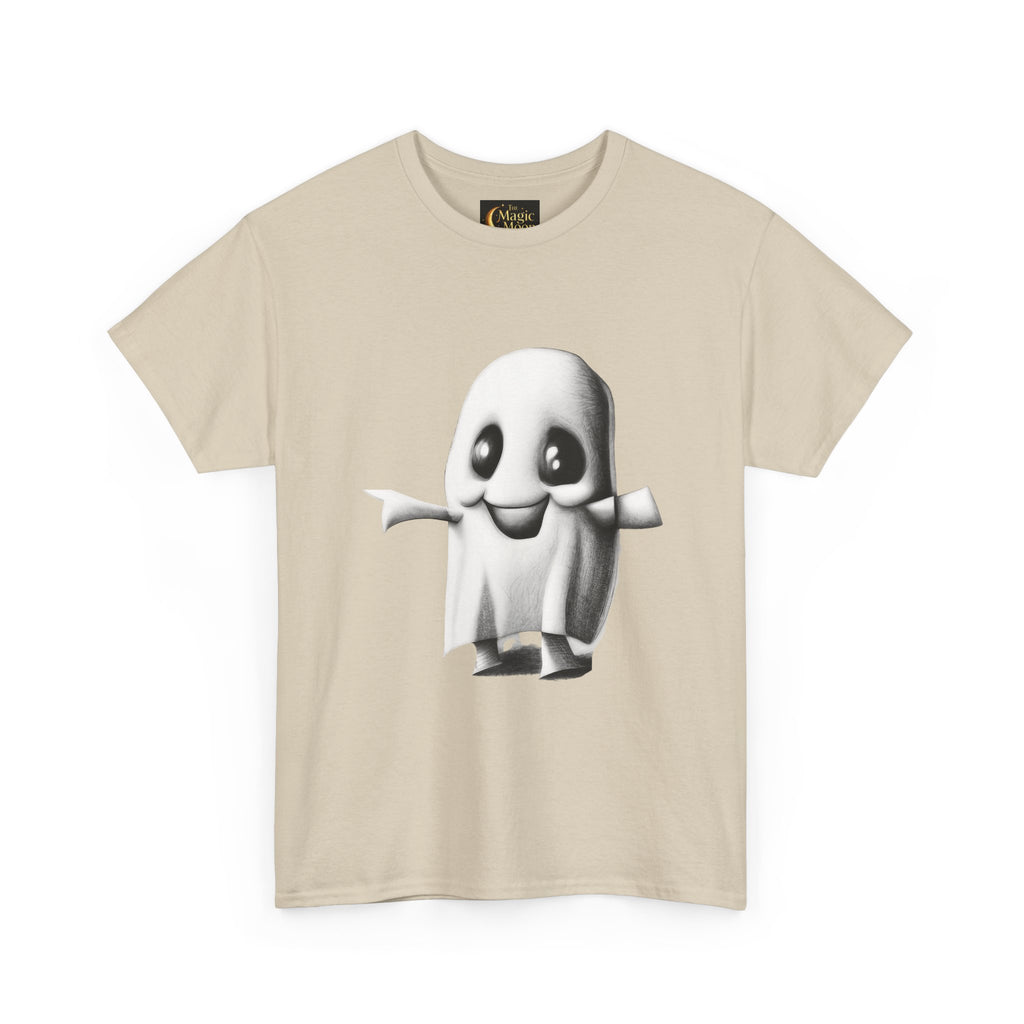 Cute Ghost T-Shirt — Adorable Cartoon Ghost Tee for Halloween & Everyday
