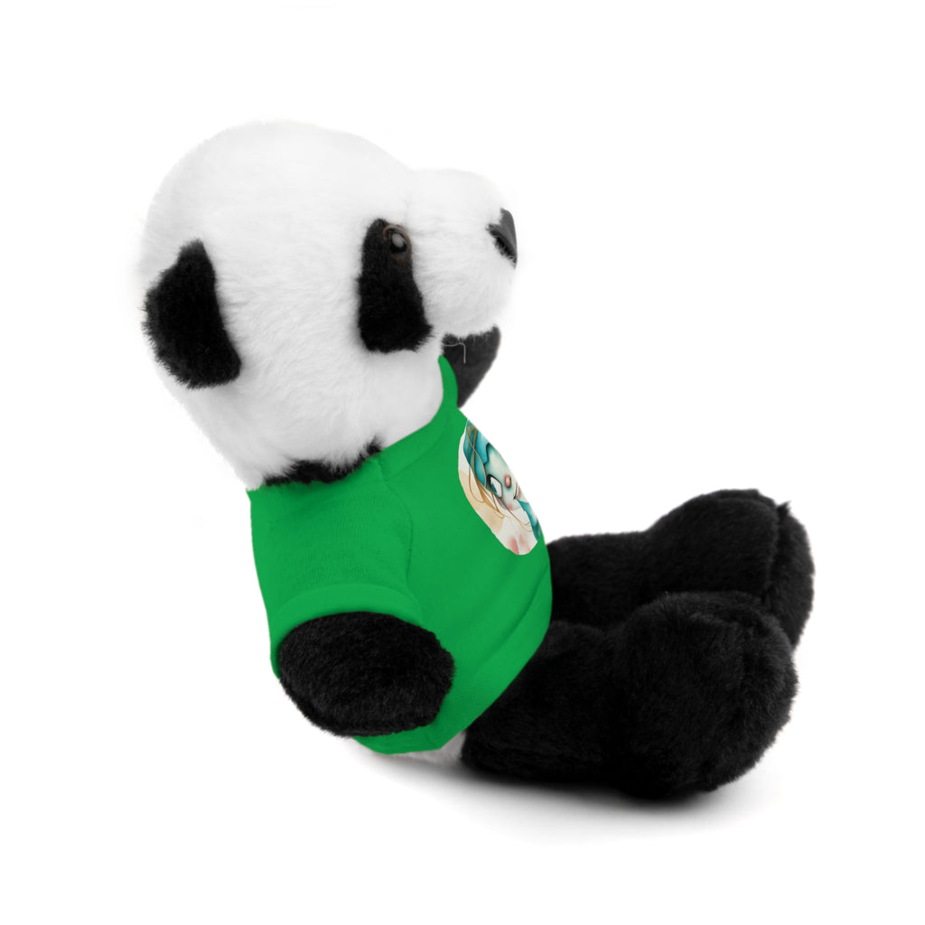 Personalized Plush Bear with Custom Tee — Cute Cartoon Portrait