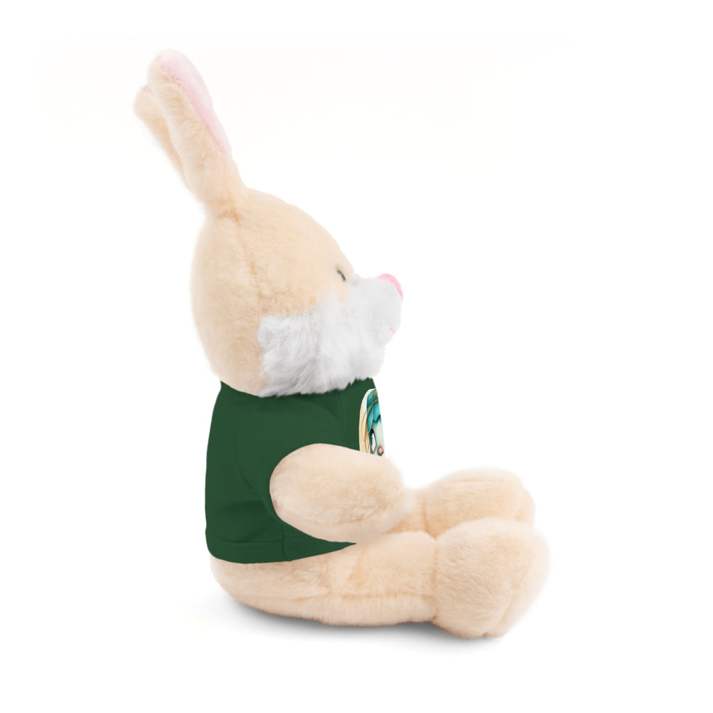 Personalized Plush Bear with Custom Tee — Cute Cartoon Portrait