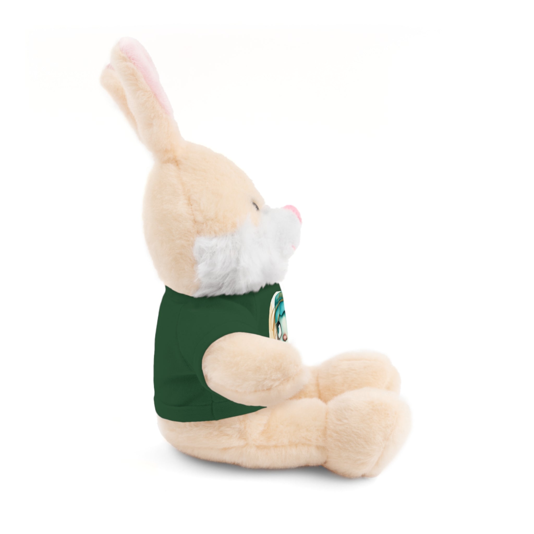 Personalized Plush Bear with Custom Tee — Cute Cartoon Portrait