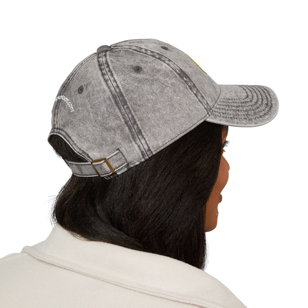 Vintage Embroidered Cap – "The Magic Moon" Distressed Baseball Hat
